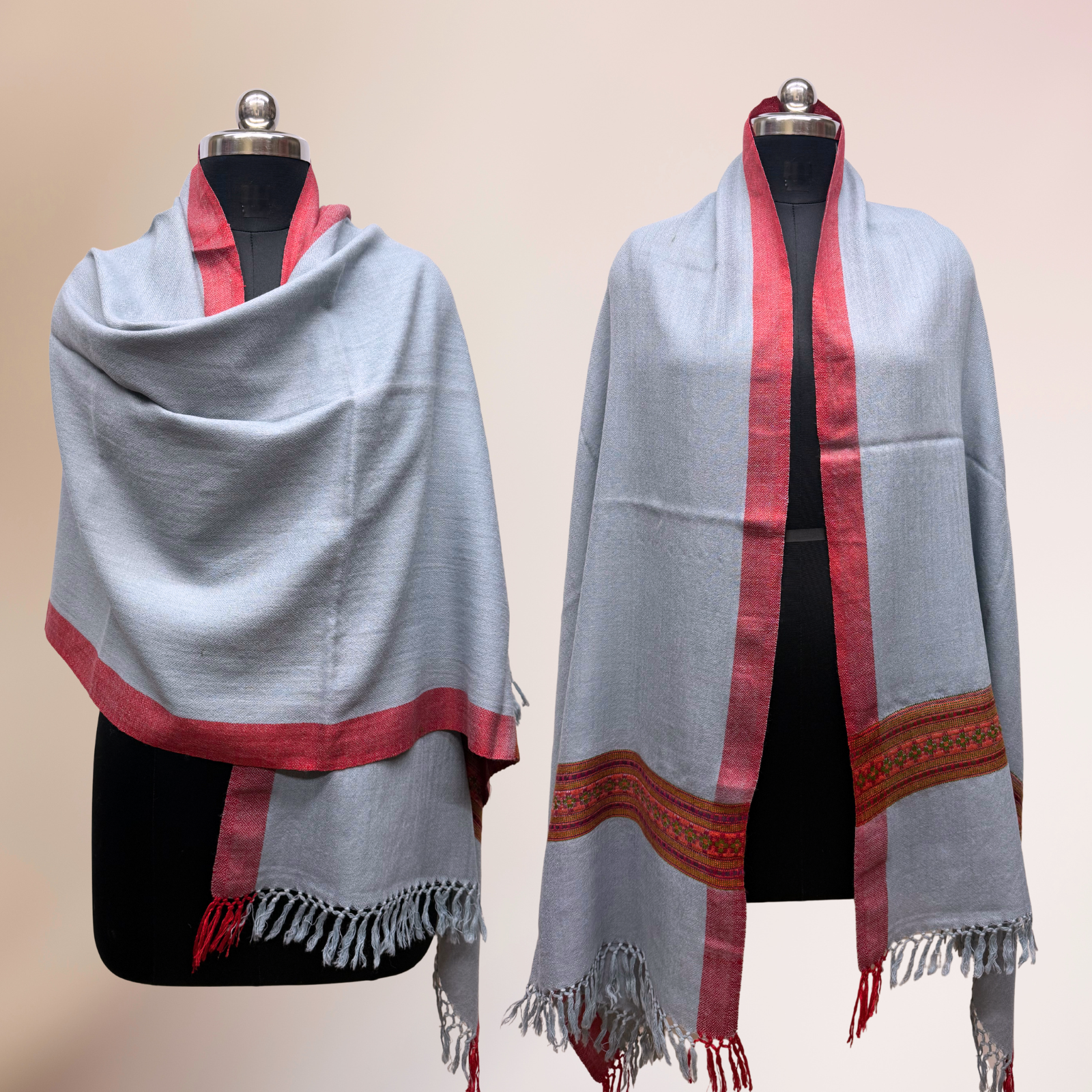 Chasham Design Handloom Wool Shawl/Stole