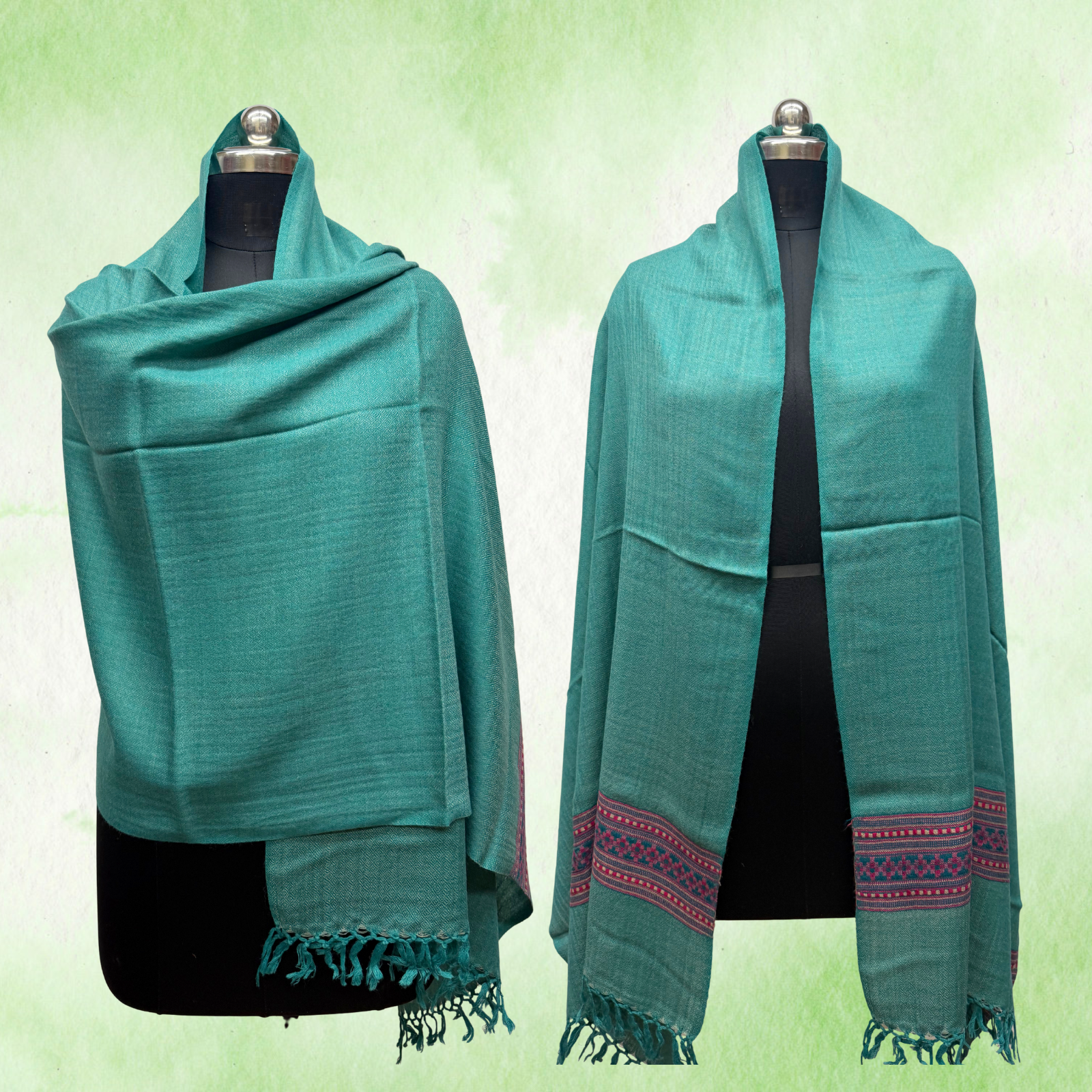 Chasham Design Handloom Wool Shawl/Stole