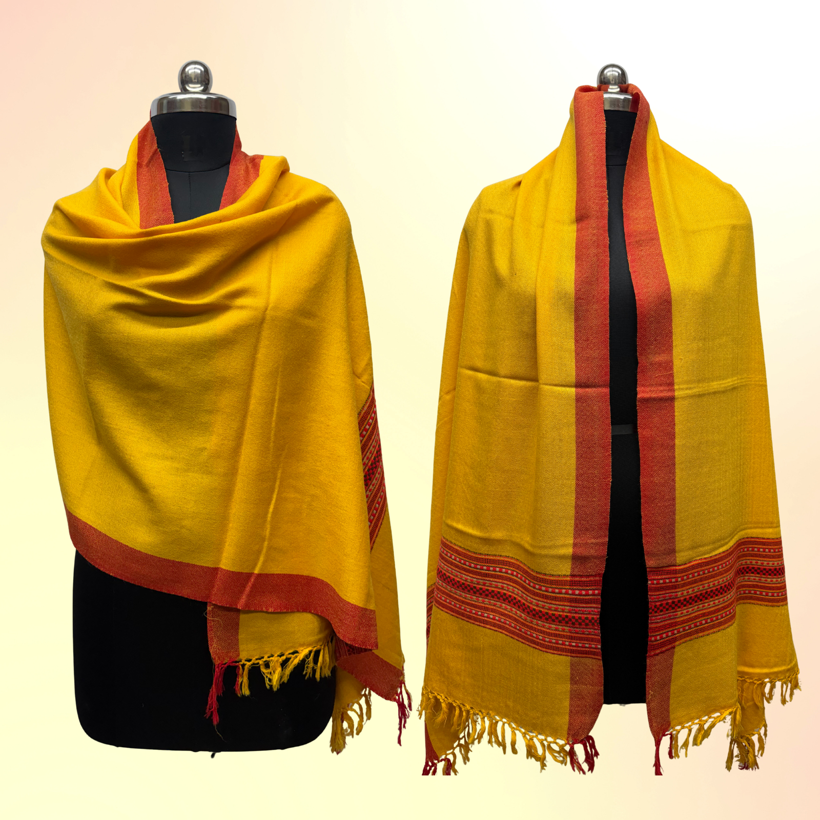 Chasham Design Handloom Wool Shawl/Stole