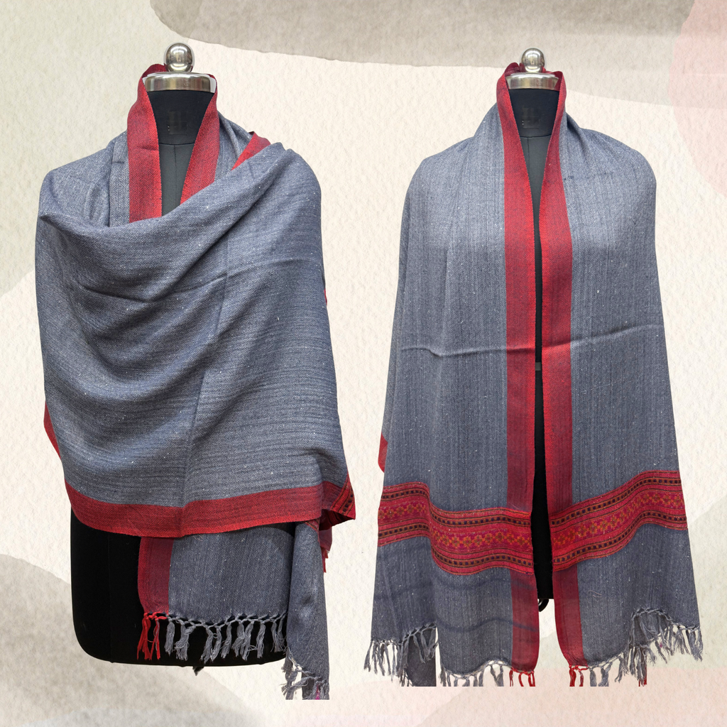 Chasham Design Handloom Wool Shawl/Stole